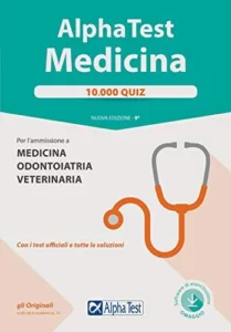 آلفا تست مدیسینا کتاب ایتالیایی Alpha Test Medicina 10000 quiz