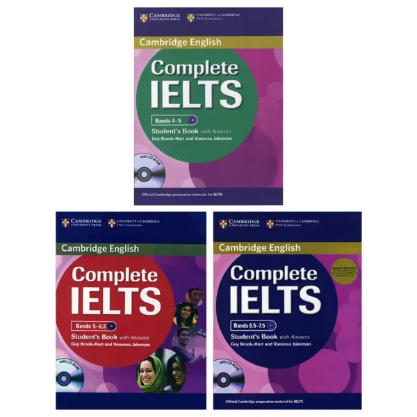 مجموعه 3 جلدی کمبریج انگلیش کامپلیت آیلتس | کتاب انگلیسی Cambridge English Complete IELTS