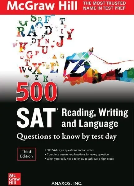 500 اس ای تی ریدینگ رایتینگ | کتاب انگلیسی 500 SAT Reading Writing and Language 3nd