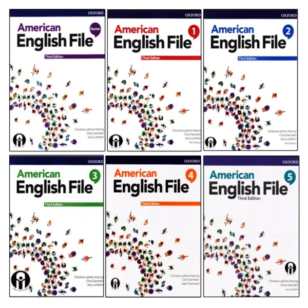 مجموعه ی کامل امریکن انگلیش فایل | کتاب انگلیسی American English File pack 3nd (سایز بزرگ)
