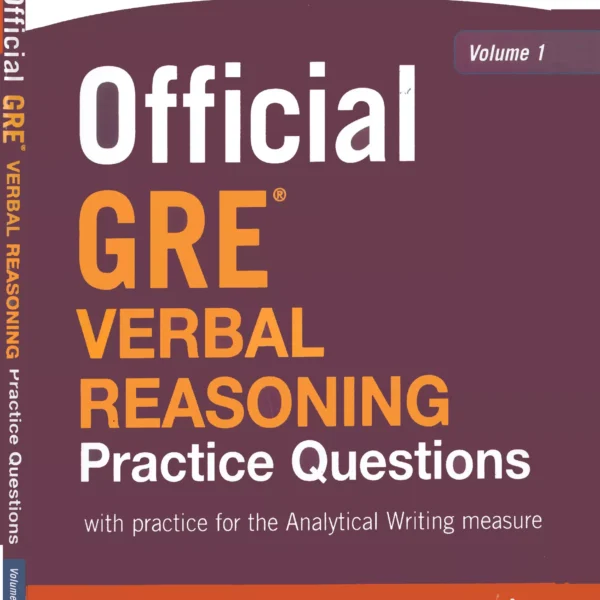 آفیشیال جی آر ای وربال ریسونینگ پرکتیس کوئزشن | کتاب انگلیسی Official GRE Verbal Reasoning Practice Questions