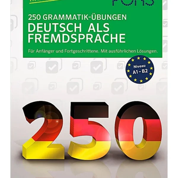 کتاب آلمانی PONS 250 Grammatik-Übungen Deutsch als Fremdsprache (Niveau A1-B2)