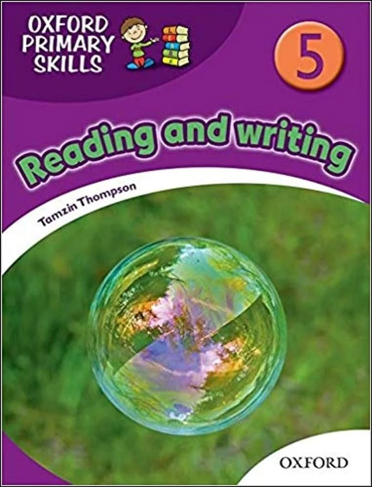 آکسفورد پرایمری اسکیلز ریدینگ اند رایتینگ 5 کتاب انگلیسی oxford primary skills Reading and Writing 5 + CD