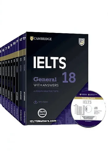 آیلتس کمبریج جنرال 18 جلدی کتاب انگلیسی IELTS Cambridge pack