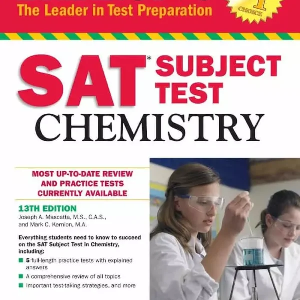 بارونز اس ای تی سابجکت تست کمیستری | کتاب انگلیسی Barron’s SAT Subject Test Chemistry 13th