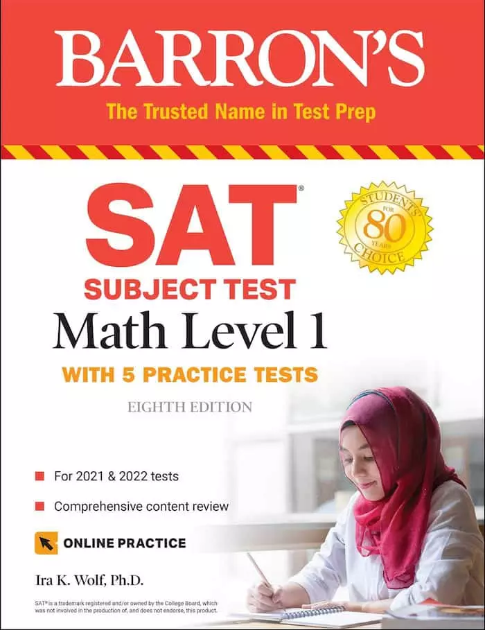 اس ای تی سابجکت تست مث | کتاب زبان انگلیسی SAT Subject Test Math Level 1