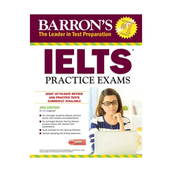 بارونز آیلتس پرکتیس اگزمز | کتاب انگلیسی Barrons IELTS Practice Exams 3rd