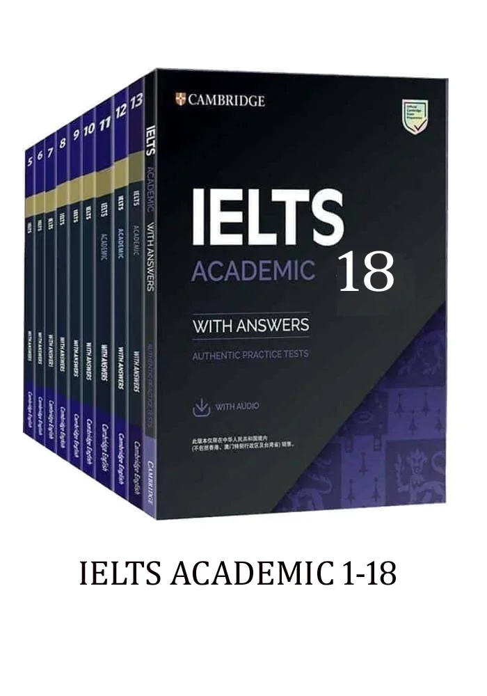 مجموعه 18 جلدی آیلتس کمبریج آکادمیک کتاب انگلیسی IELTS Cambridge academic pack