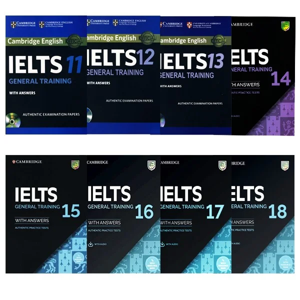 مجموعه 8 جلدی آیلتس کمبریج جنرال کتاب انگلیسی Cambridge Ielts General 11-18