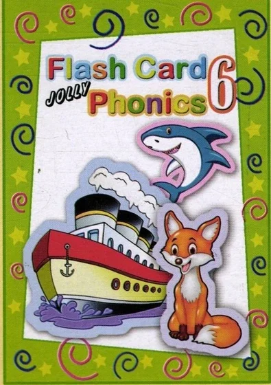 جولی فونیکس 6 فلش کارت انگلیسی Jolly Phonics Flash Cards 6