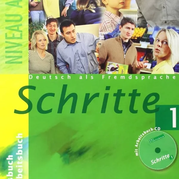 شریته 1 کتاب آلمانی Schritte 1 Kursbuch+Arbeitsbuch (A1.1)