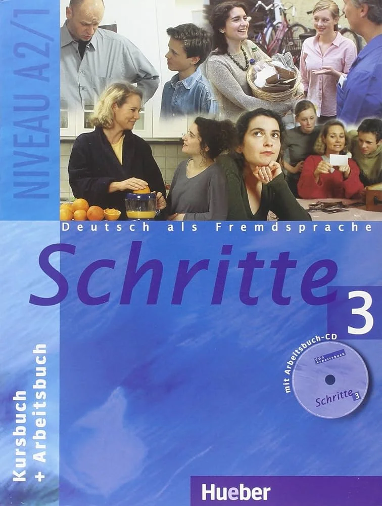 شریته 3 کتاب آلمانی Schritte 3 Kursbuch+Arbeitsbuch (A2.1)