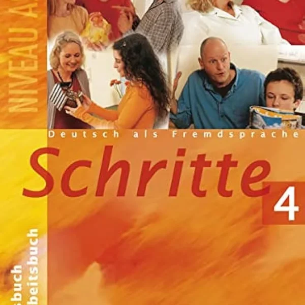 شریته 4 کتاب آلمانی Schritte 4 Kursbuch+Arbeitsbuch (A2.2)