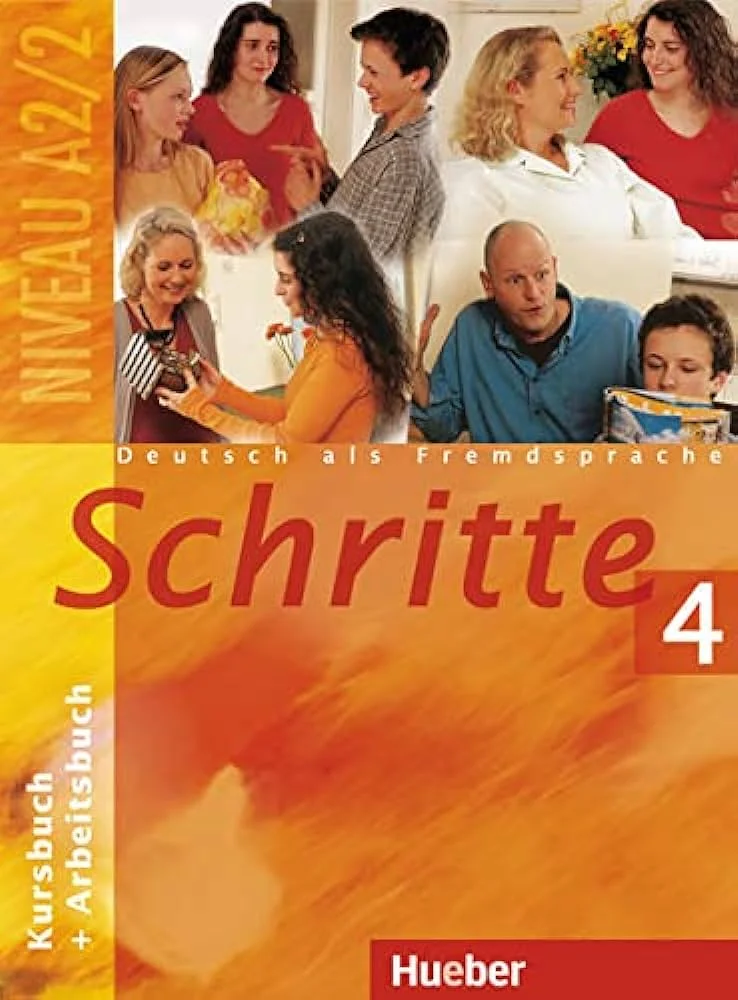 شریته 4 کتاب آلمانی Schritte 4 Kursbuch+Arbeitsbuch (A2.2)