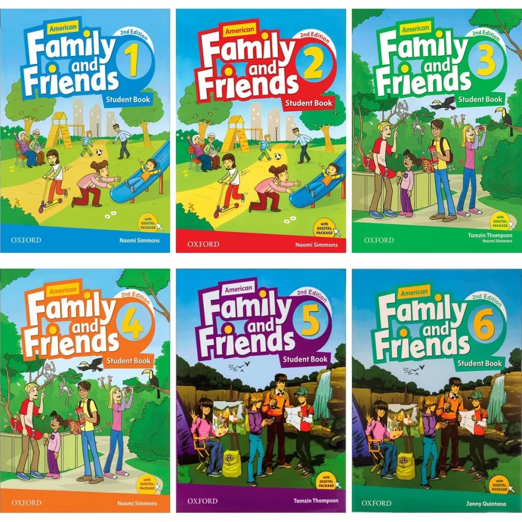 مجموعه 6 جلدی امریکن فمیلی اند فرندز کتاب انگلیسی American Family and Friends Pack