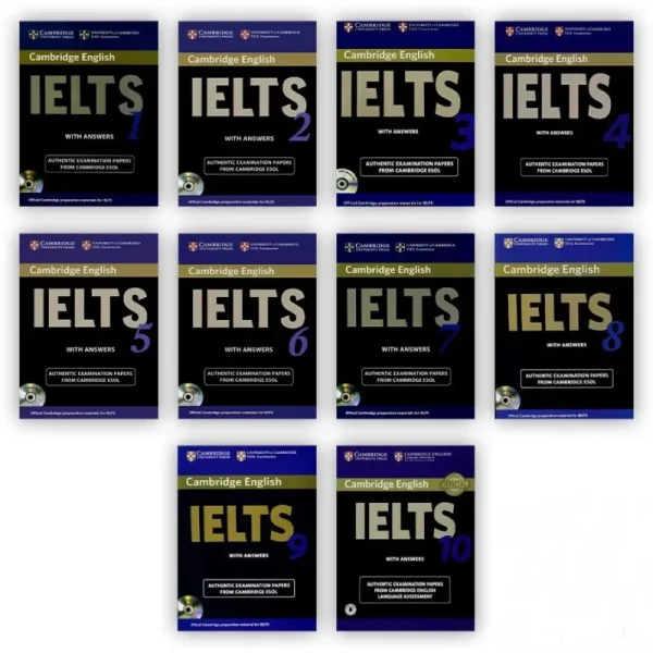 مجموعه 10 جلدی آیلتس کمبریج | کتاب انگلیسی IELTS Cambridge 1-10