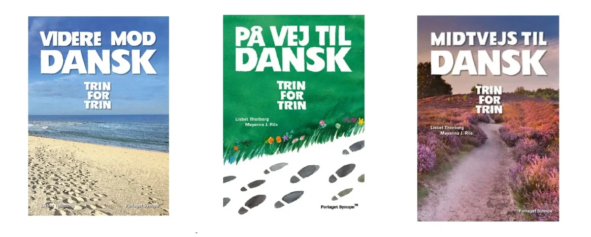 مجموعه 3 جلدی ترین فور ترین کتاب دانمارکی TRIN FOR TRIN