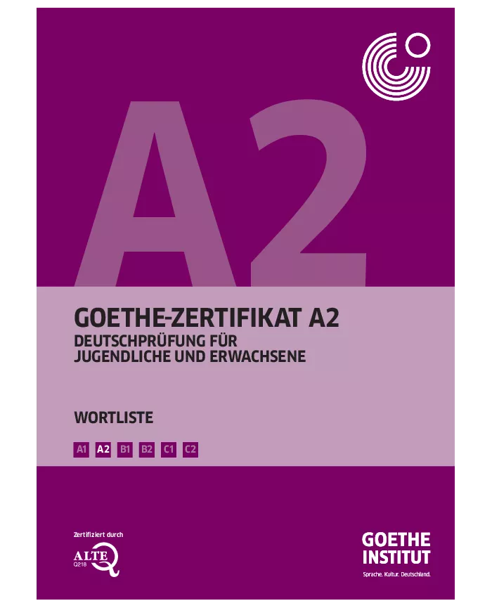 Goethe-Zertifikat A2 - Wortliste